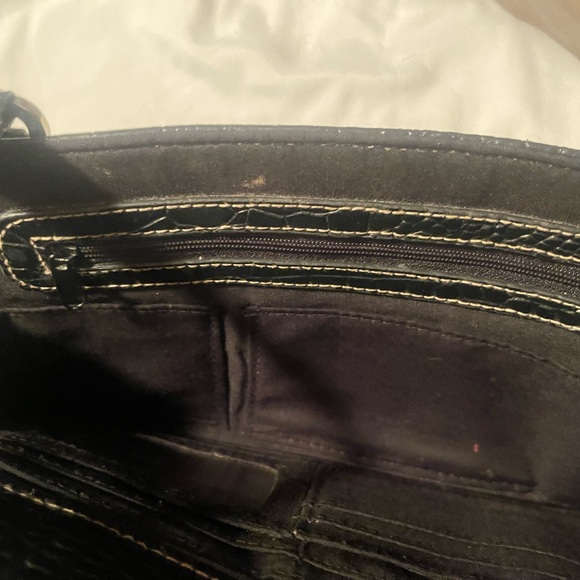 Unbranded Vegan Leather Purse Crocodile Print W Perfect Pockets &Built In Wallet - Picture 11 of 16